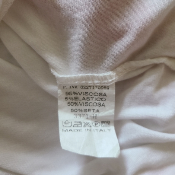 M Made in Italy Women's Silk Floral Roses Sheer Tie Back Sleeveless Blouse - Picture 14 of 14